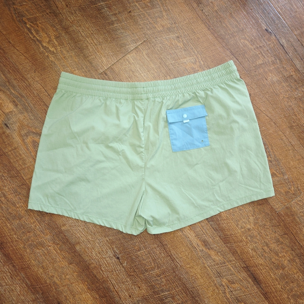 Cotopaxi Brinco Shorts Womens Retro Outdoors Elastic Waist Green Blue Size L - Picture 3 of 9